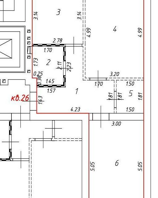 Продаётся 2-комнатная квартира, 54.9 м²