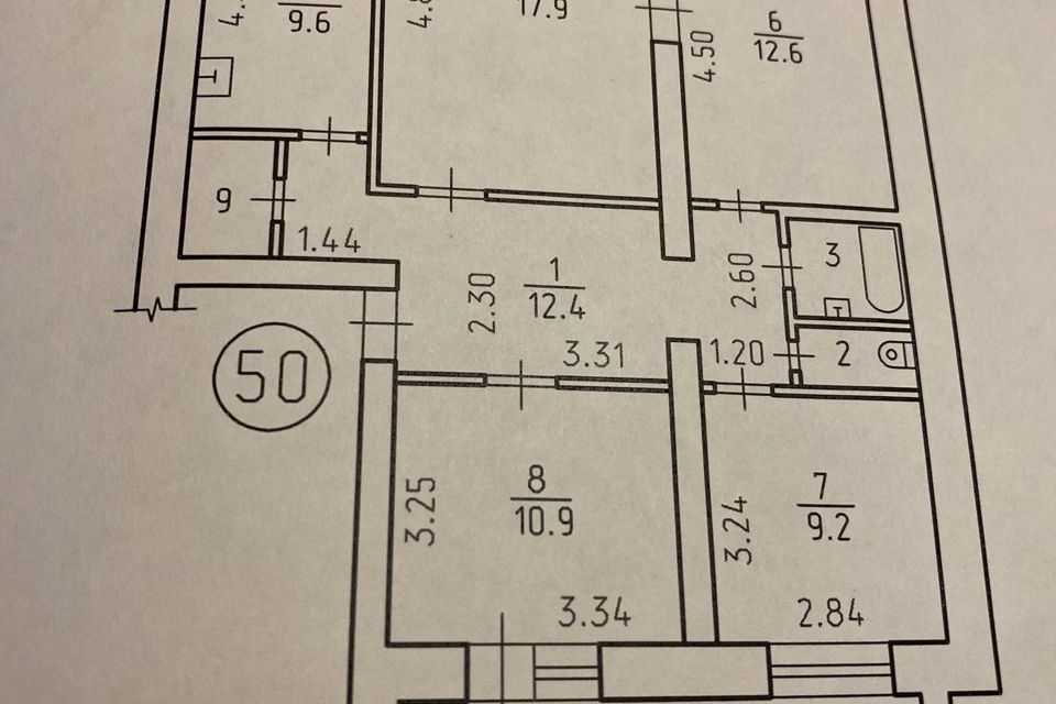 Продаётся 4-комнатная квартира, 78 м²