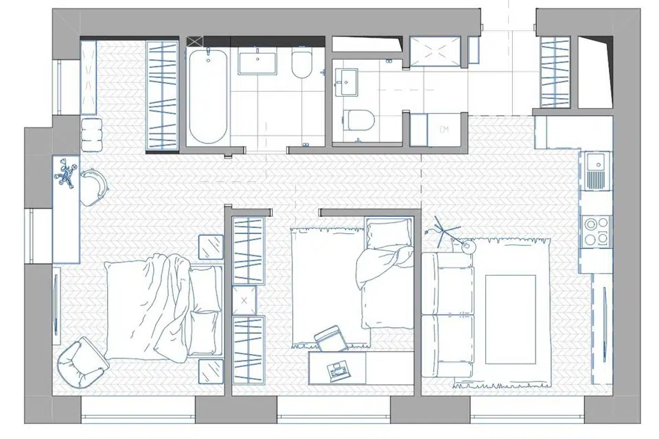 Продаётся 2-комнатная квартира, 62.8 м²