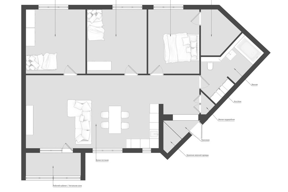 Продаётся 3-комнатная квартира, 112.5 м²