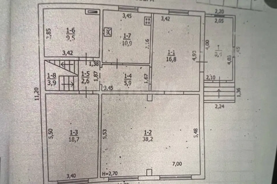 Продаётся 2-этажный дом, 238 м²