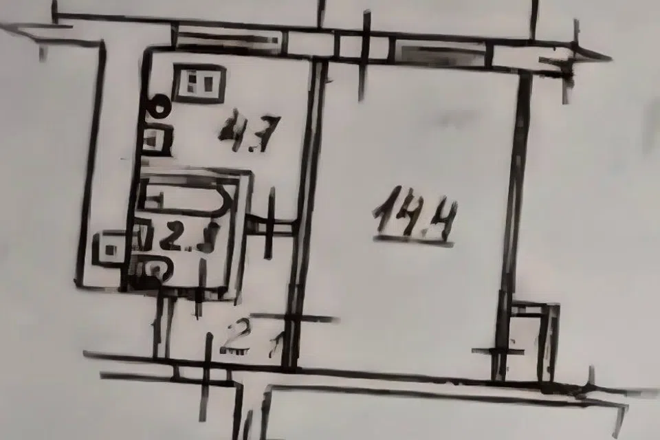 Продаётся 1-комнатная квартира, 23 м²