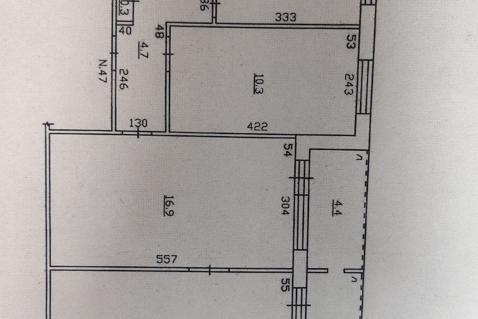 Продаётся 3-комнатная квартира, 60 м²
