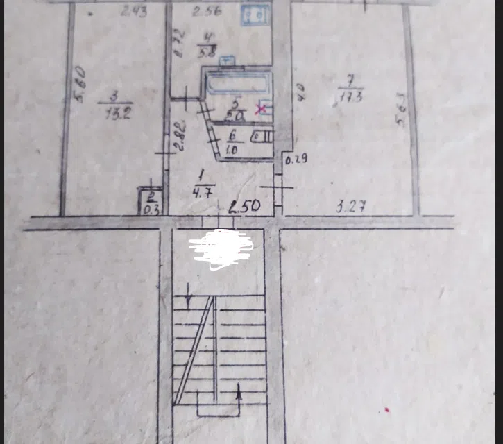 Продаётся 2-комнатная квартира, 45.1 м²