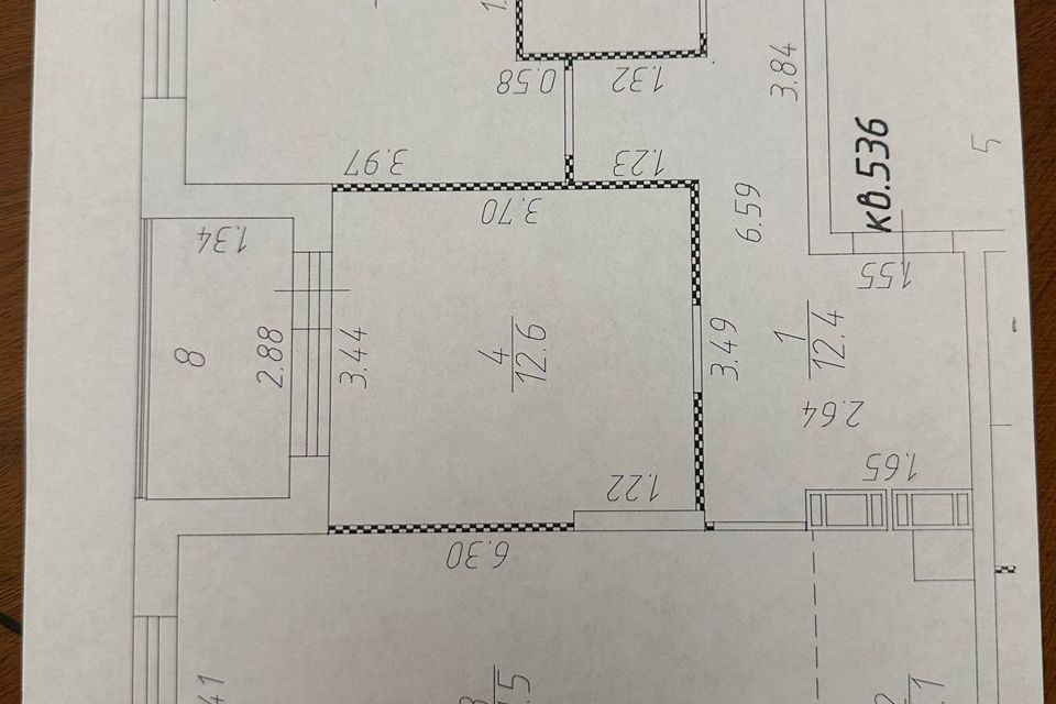 Продаётся 3-комнатная квартира, 73.7 м²