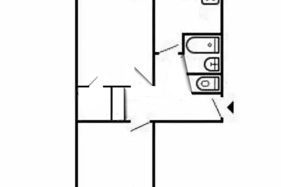 Продаётся 2-комнатная квартира, 46.7 м²