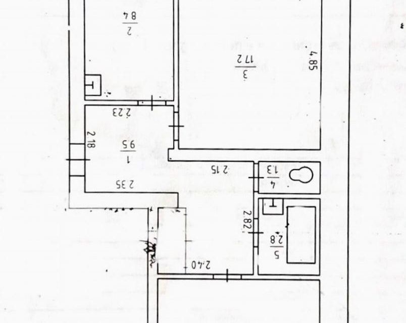 Продаётся 2-комнатная квартира, 51.6 м²