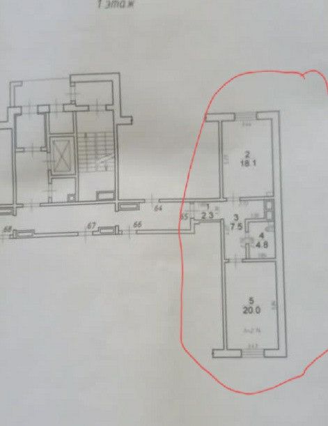 Продаётся 2-комнатная квартира, 52.7 м²