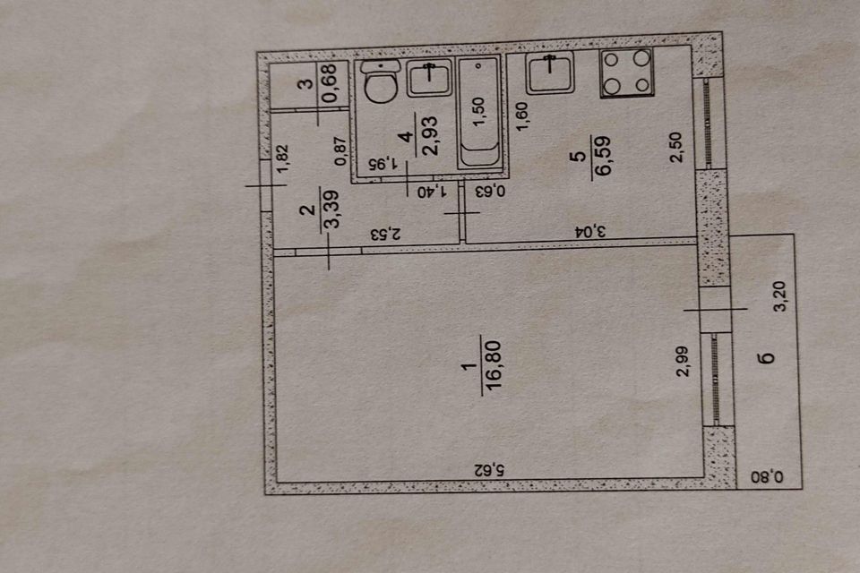 Продаётся 1-комнатная квартира, 30.4 м²