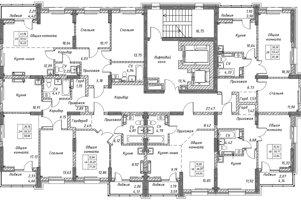 Продаётся 3-комнатная квартира, 72.6 м²