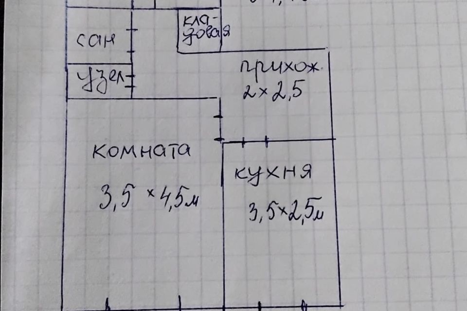 Продаётся 2-комнатная квартира, 54.7 м²