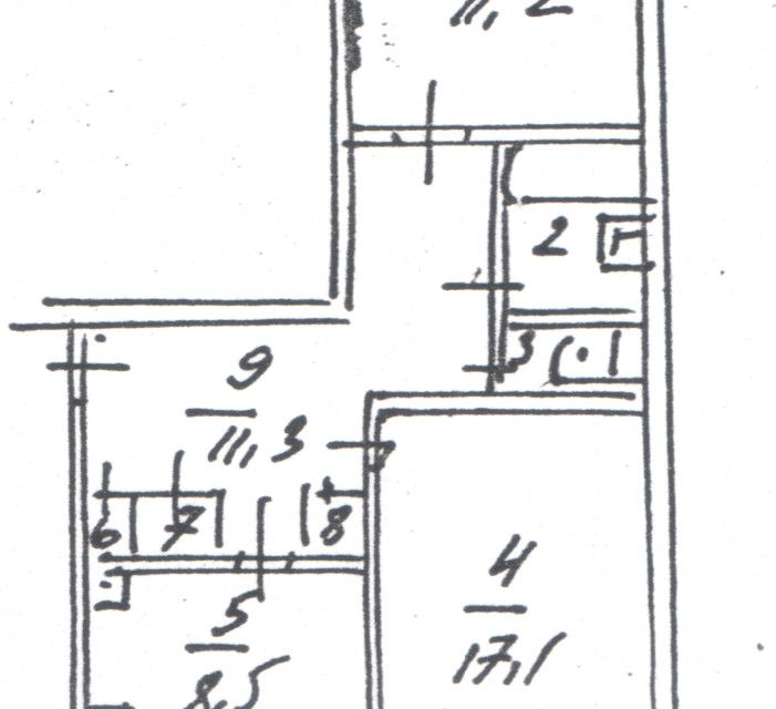 Продаётся 2-комнатная квартира, 54 м²