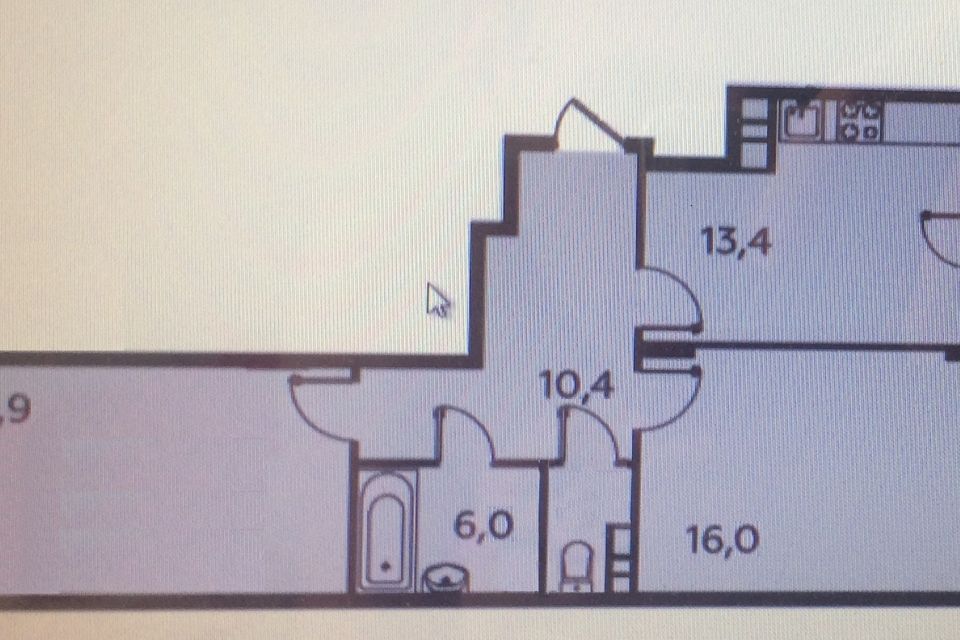 Продаётся 2-комнатная квартира, 66.7 м²