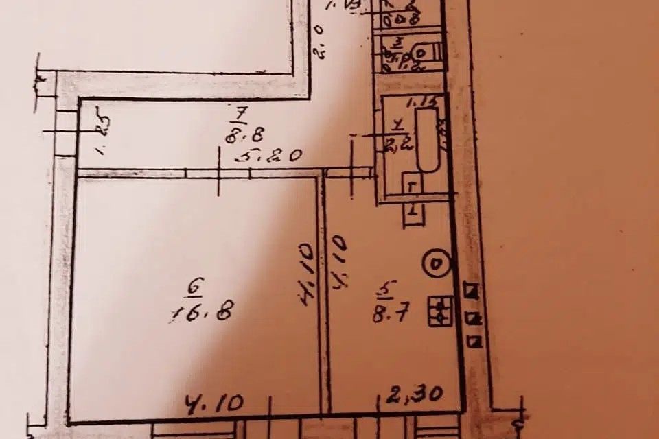 Продаётся 2-комнатная квартира, 47.8 м²
