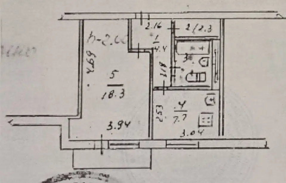Продаётся 1-комнатная квартира, 36.2 м²
