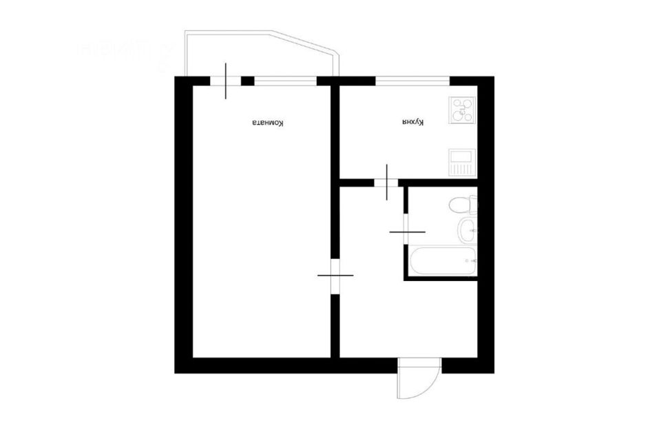 Продаётся 1-комнатная квартира, 37.7 м²