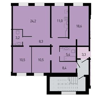 Продаётся 4-комнатная квартира, 100.1 м²