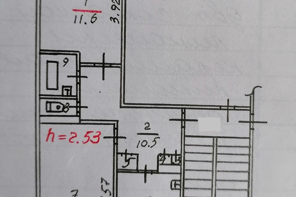 Продаётся 2-комнатная квартира, 52.8 м²