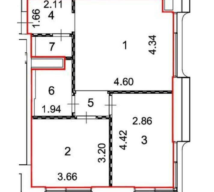 Продаётся 2-комнатная квартира, 56 м²