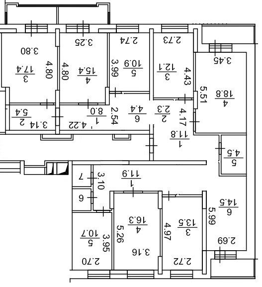 Продаётся 4-комнатная квартира, 196.9 м²