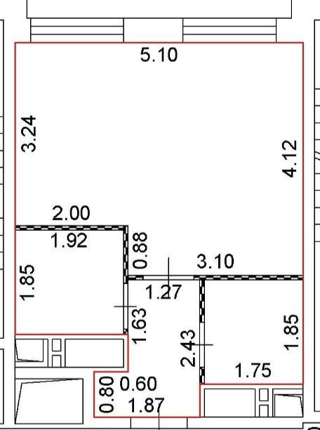 Продаётся 1-комнатная квартира, 29.7 м²