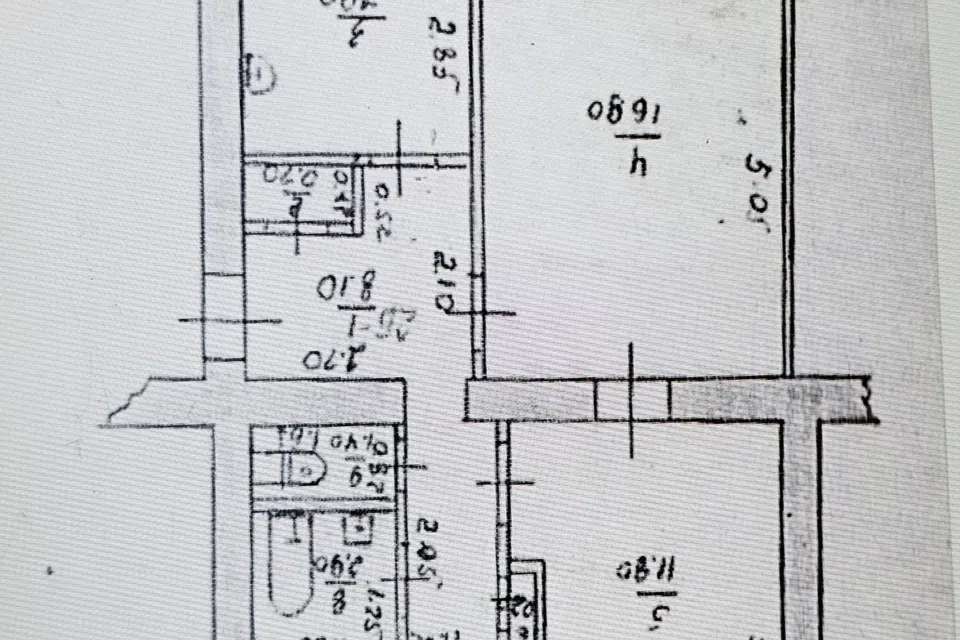 Продаётся 3-комнатная квартира, 57 м²