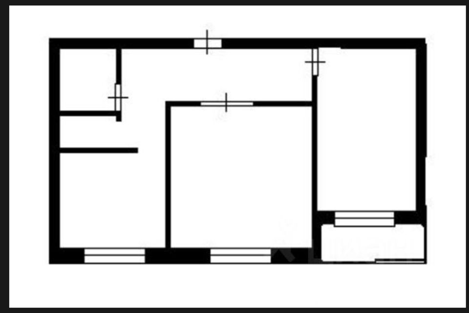 Продаётся 2-комнатная квартира, 52.4 м²