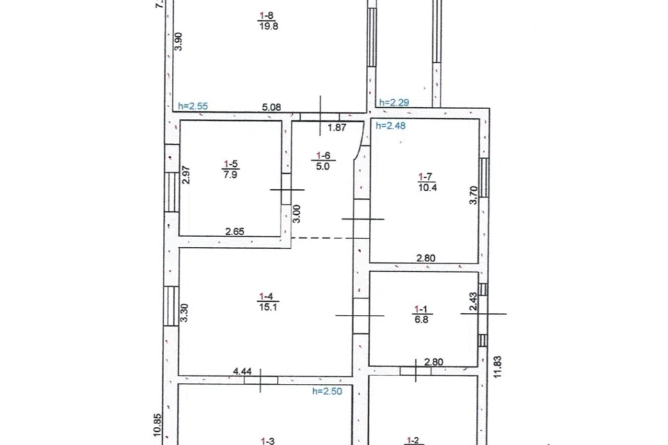 Продаётся 1-этажный дом, 144.9 м²