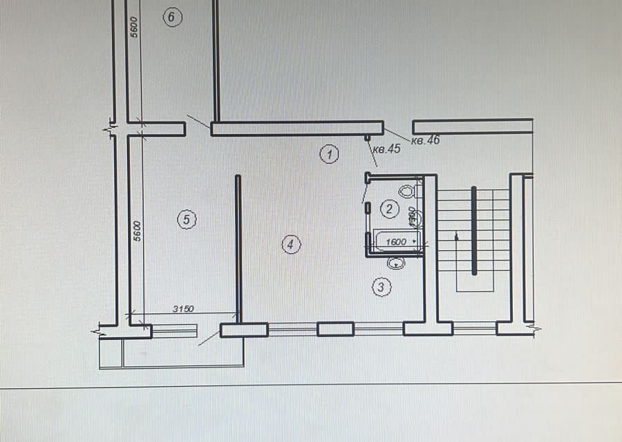 Продаётся 3-комнатная квартира, 57.7 м²