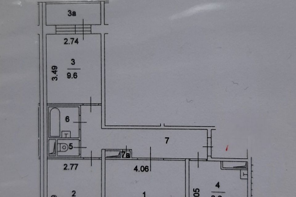 Продаётся 3-комнатная квартира, 61 м²