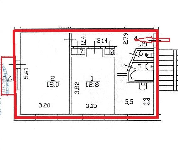 Продаётся 2-комнатная квартира, 49 м²