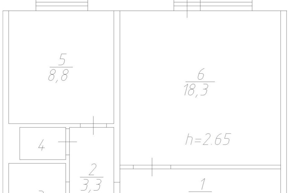 Продаётся 1-комнатная квартира, 41 м²