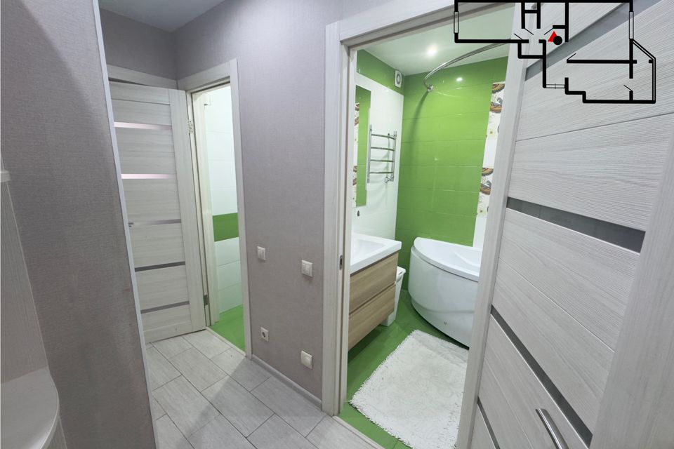 Продаётся 2-комнатная квартира, 55.8 м²