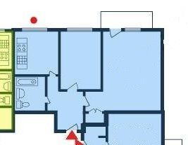 Продаётся 2-комнатная квартира, 37.9 м²