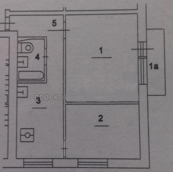 Продаётся 2-комнатная квартира, 37.7 м²
