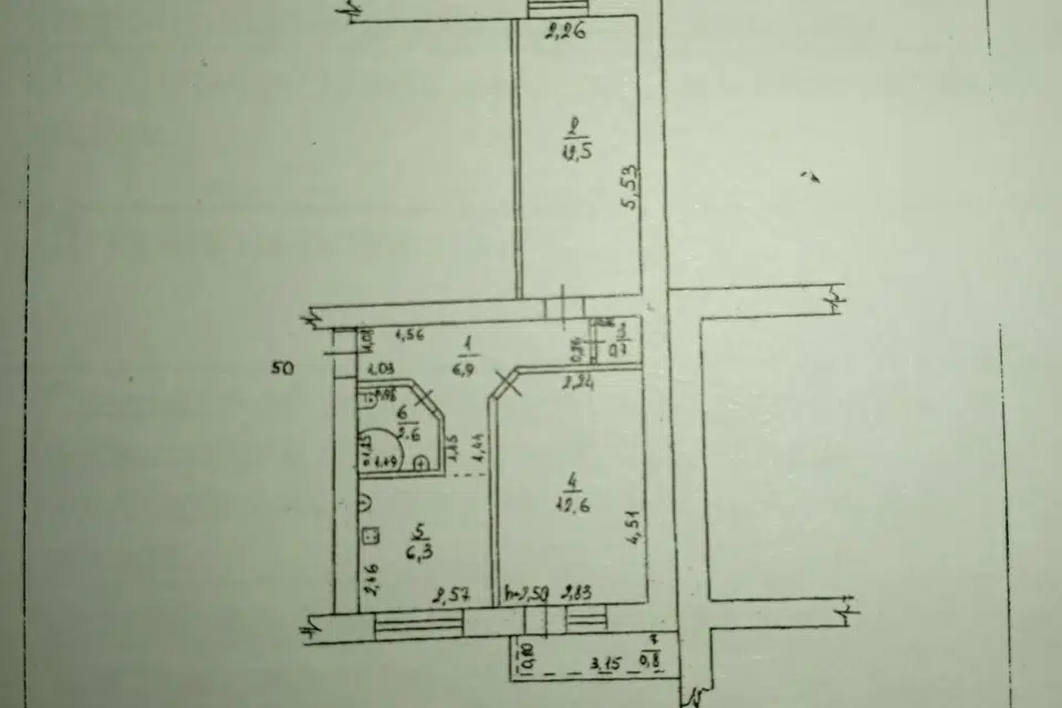 Продаётся 2-комнатная квартира, 41.6 м²