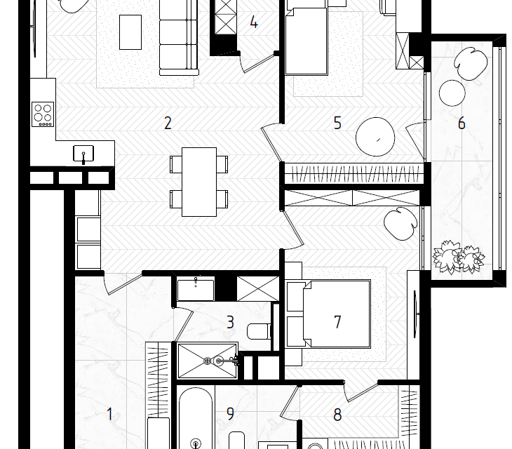 Продаётся 2-комнатная квартира, 98 м²