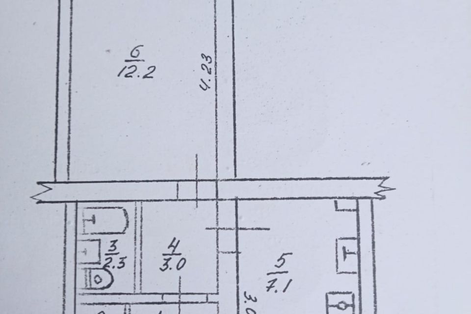 Продаётся 1-комнатная квартира, 29.6 м²
