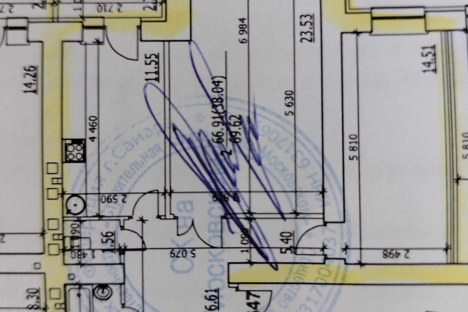 Продаётся 2-комнатная квартира, 70.4 м²
