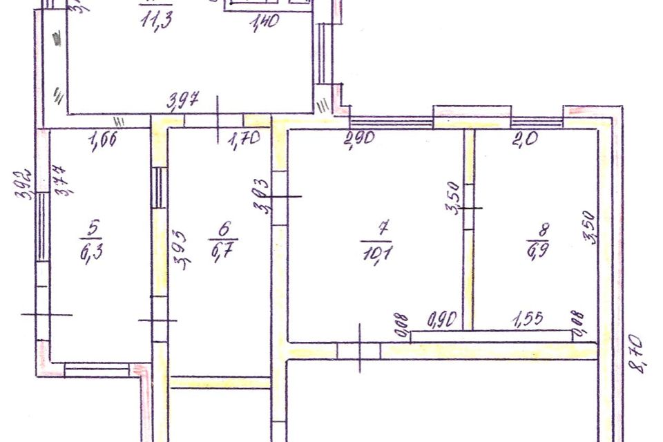 Продаётся 1-этажный дом, 75.3 м²