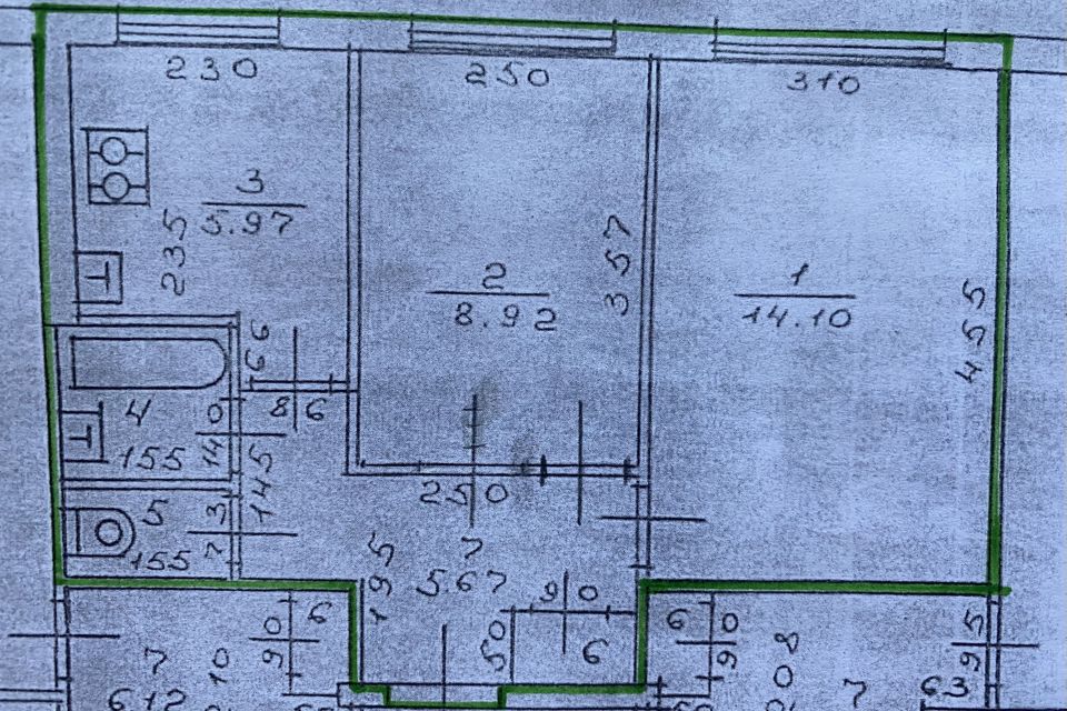 Продаётся 2-комнатная квартира, 38.4 м²