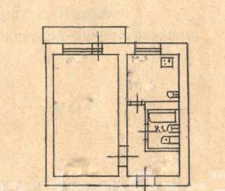 Продаётся 1-комнатная квартира, 31.8 м²