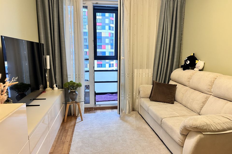 Продаётся 1-комнатная квартира, 34.6 м²