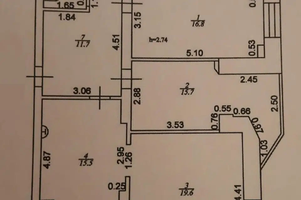 Продаётся 3-комнатная квартира, 86.3 м²