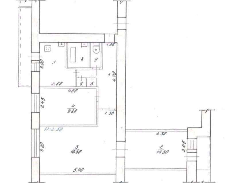 Продаётся 3-комнатная квартира, 64 м²