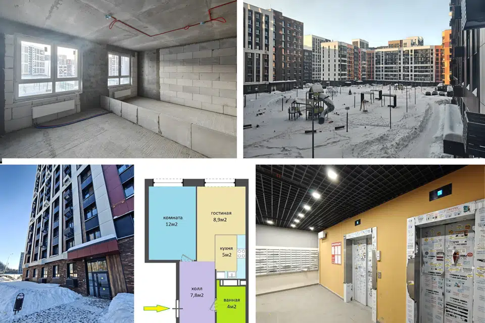 Продаётся 2-комнатная квартира, 38 м²
