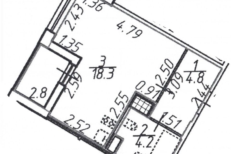 Продаётся студия, 27.3 м²