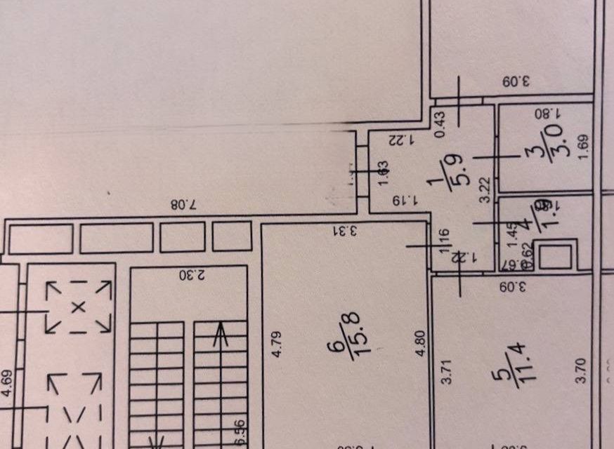 Продаётся 2-комнатная квартира, 52.8 м²