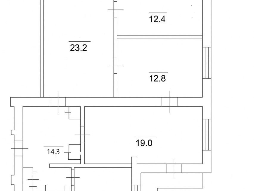 Продаётся 4-комнатная квартира, 97.1 м²
