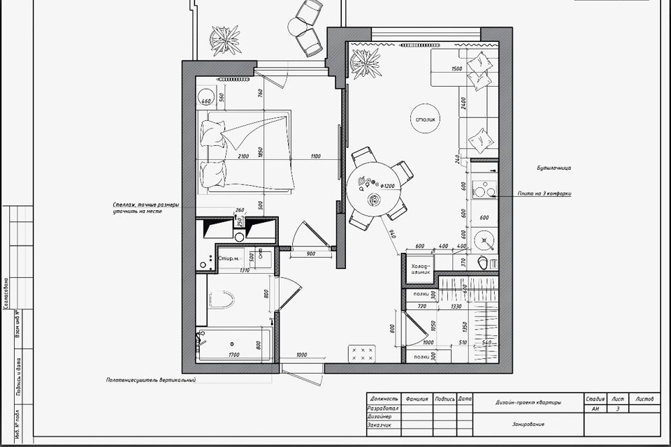 Продаётся 1-комнатная квартира, 42.1 м²